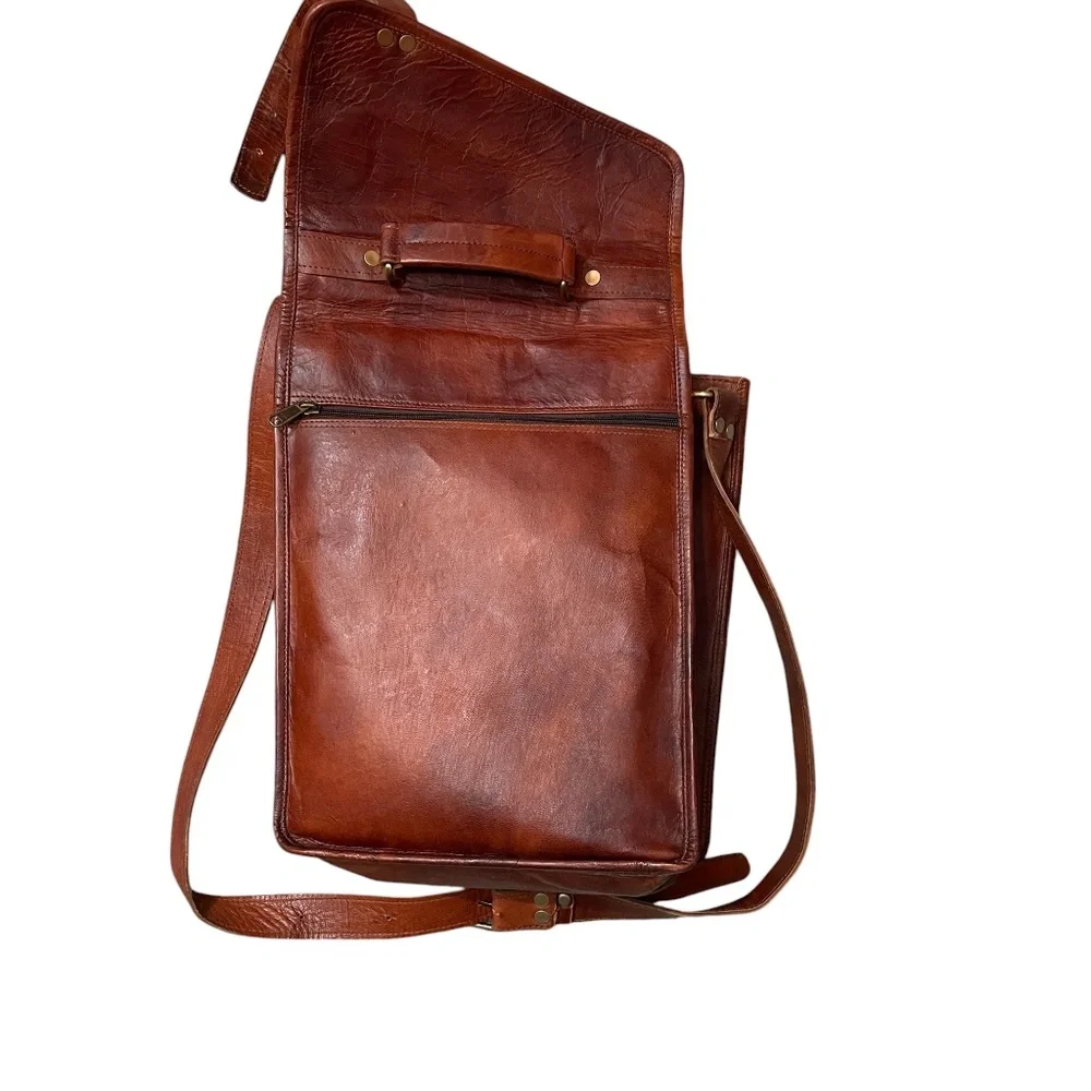 Vintage Leather Great Seal of‎ the State of Oklahoma 1907 Satchel Saddle Bag